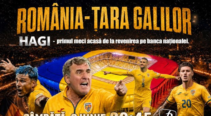 Hagi revine. România se adună în fața televizoarelor. România – Țara Galilor, exclusiv la Prima TV
