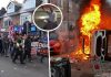 Revolte violente și locuințe incendiate în Belfast după ce un migrant african a înjunghiat un bărbat în față, în ochi și în spate