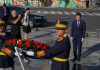 Nicușor Dan a depus o coroană de flori la monumentul dedicat memoriei victimelor Mineriadei din iunie 1990