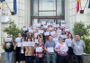„Fără grefieri, justiția se blochează”.Grefierii protestează pe scările instanțelor și parchetelor împotriva legii salarizării