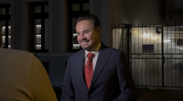 Gheorghe Falcă, anunțuri despre Adrian Veștea, în fața restaurantului unde a petrecut cu susținătorii lui Bolojan: „Veștea s-a autoexclus, procedurile ce mai contează?! Veți afla de Biroul Permanent de mâine”