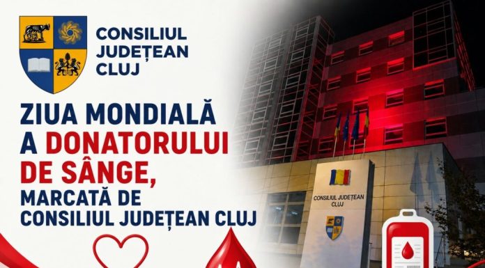 Cluj Arena va fi iluminată în roșu de Ziua Mondială a Donatorului de Sânge
