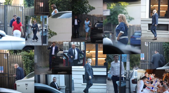(FOTO/VIDEO) În toiul crizei politice majore, apropiații lui Ilie Bolojan petrec și fac strategii într-un restaurant discret din București. Agenția Mediafax prezintă imaginile