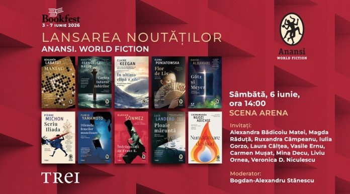Anansi. World Fiction, la Bookfest 2026 – Peste 20 de titluri noi şi autori importanţi precum Gheorghi Gospodinov şi Elena Alexieva