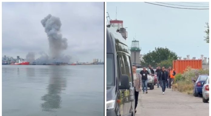 MApN a spus ce tip de dronă ar fi cea care a explodat în Portul Constanța: „Nu face parte din dotarea Armatei României”