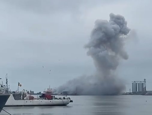 DSU, după detonarea dronei din Constanța: Activitățile de evacuare au fost sistate