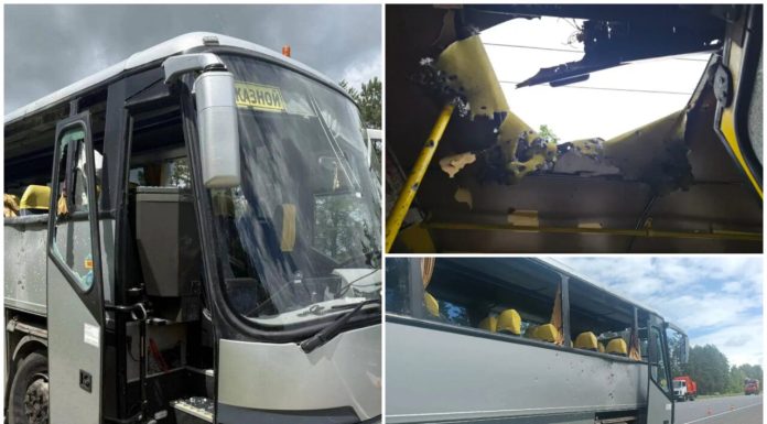 Rusia acuză Ucraina că o dronă a lovit un autobuz cu copii din Belarus, în regiunea Briansk. Kievul neagă