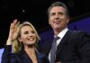 Guvernatorul Californiei Gavin Newsom îl acuză pe Trump de faptul că a ordonat anchete împotriva sa şi a soţiei sale, Jennifer Siebel Newsom
