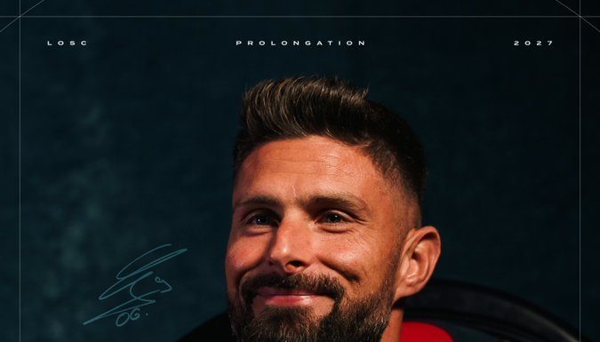 Olivier Giroud şi-a prelungit contractul cu OSC Lille
