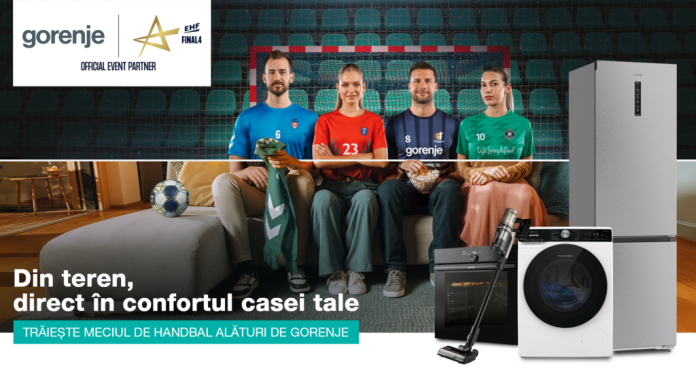 Gorenje susține performanța în handbalul feminin european, în calitate de Partener Oficial al EHF Champions League Women