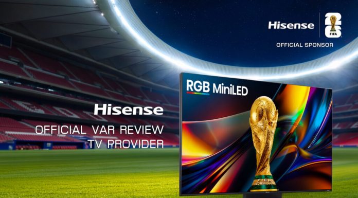 Hisense RGB MiniLED susține tehnologia VAR la Cupa Mondială FIFA 2026™