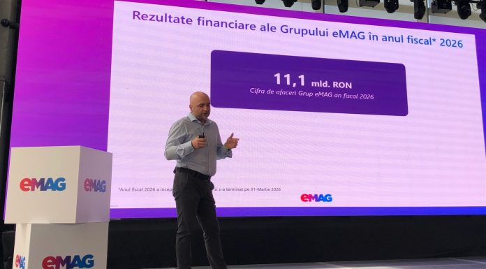 FOTO eMAG, cifrele oficiale: Afaceri mai mici pe fondul vânzării Tazz, pierderi dublate, mai puțini angajați. La nivel consolidat, afacerile cresc. Compania pregătește investiții și diversificarea veniturilor