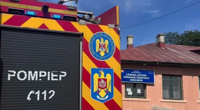 Incendiu la căminul pentru Persoane Vârstnice din localitatea Singureni. Un televizor a luat foc