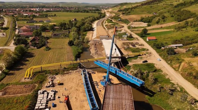 „Mica Romă” a Ardealului construiește o centură spectaculoasă. Va avea un viaduct curb peste râul Târnava și calea ferată
