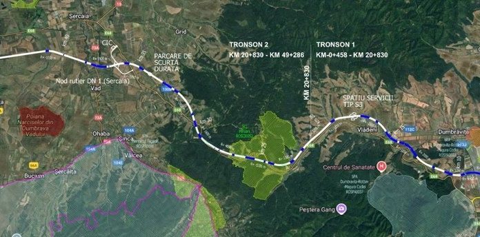 În ce stadiu este Autostrada Brașov – Făgăraș. Șoseaua va avea 49,3 km și 3 noduri rutiere pe traseu