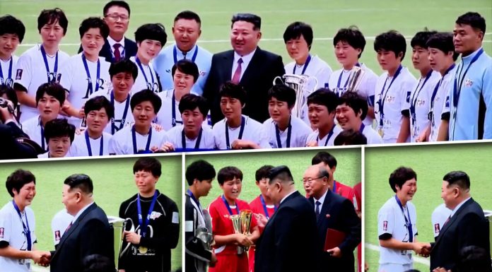 Imagini virale de la Phenian. Fotbalistele din Coreea de Nord au izbucnit în plâns la întâlnirea cu Kim Jong-un