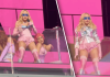Ca la 67 de ani. Madonna a explodat în roz în Times Square New York