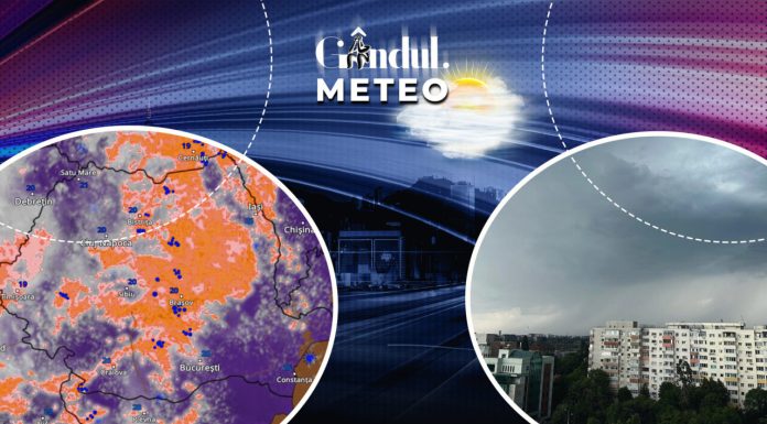 Vremea se schimbă radical, cod portocaliu emis de meteorologi. ANM anunță vijelii, ploi torențiale și căderi de grindină. Unde se vor acumula chiar și peste 70 l/mp