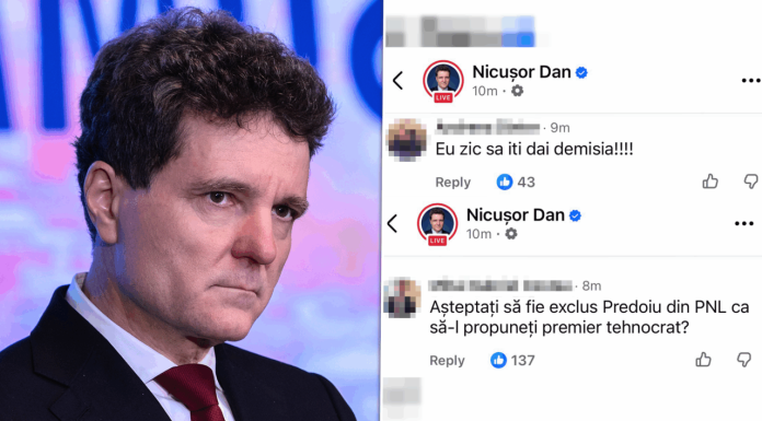 Pagina de Facebook a lui Nicușor Dan este asaltată de glume, ironii și cereri de demisie. Comentarii negative curg necontenit: „Așteptati să-l dea afară pe Predoiu ca să-l desemnați premier tehnocrat?”