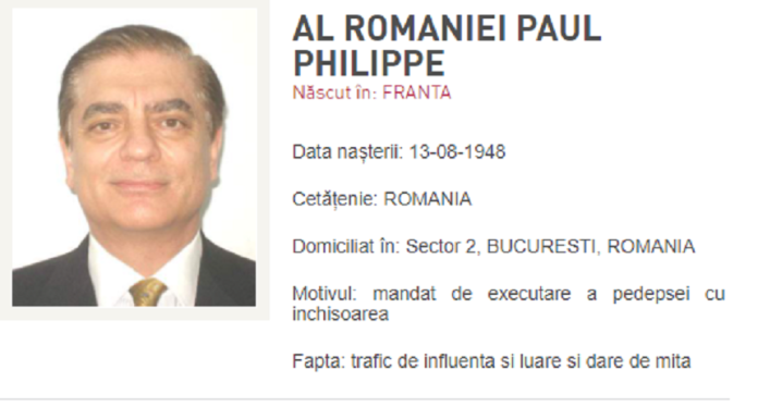 Ministerul Justiţiei: Curtea de Apel Paris a dispus predarea imediată către autorităţile române a lui Paul de România / Decizia nu este definitivă