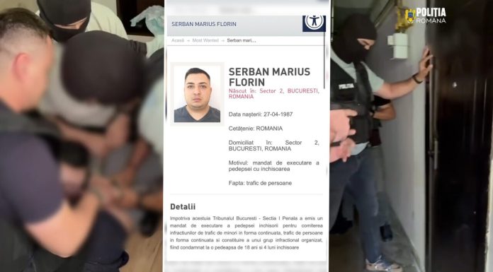 Un interlop condamnat la 18 de închisoare a fost capturat în București. Infractorul era căutat încă din 2021