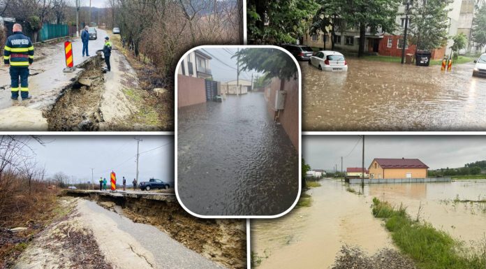 Potop în România. Intervenții de urgență în zeci de localități din 12 județe. Locuințe izolate, drumuri blocate, alunecări de teren. Imaginile dezastrului / Noi alerte meteo