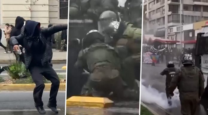Proteste violente în Santiago. Mii de studenți și profesori au ieșit în stradă împotriva reducerilor bugetare din educație