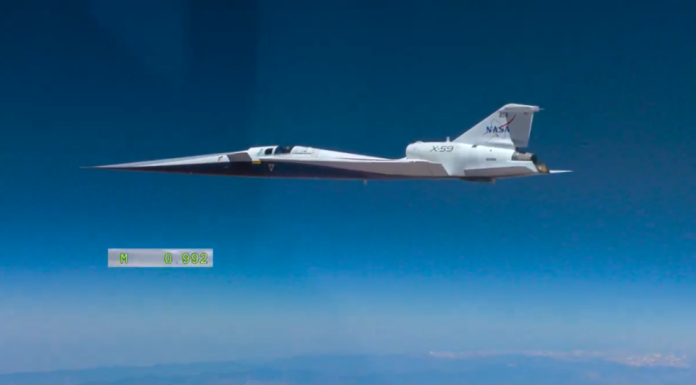 Un avion al NASA a depășit bariera sunetului în cadrul primului zbor de testare supersonic
