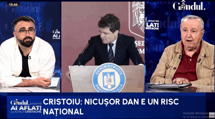 Cristoiu cere schimbarea lui Nicușor Dan: Președintele e un risc național