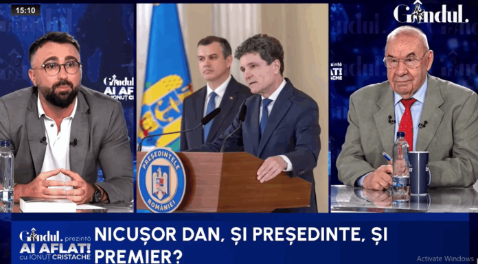 Ionuț Cristache: Suntem la câteva zile distanță și îi dăm toată puterea lui Nicușor Dan