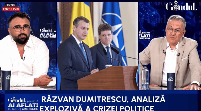 Răzvan Dumitrescu, analiză explozivă a crizei politice: Nicușor Dan e conștient de faptul că a ajuns președinte printr-o conjunctură
