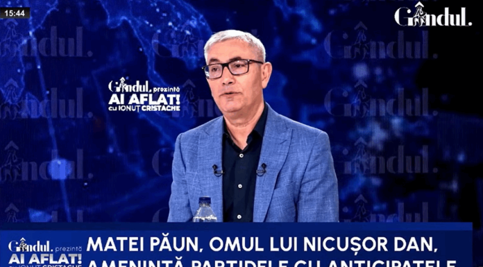 Doru Bușcu desființează sugestia lui Matei Păun, apropiatul lui Nicușor Dan, de alegeri anticipate. „El bate câmpii”