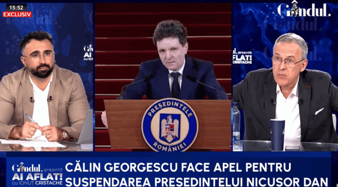 Răzvan Dumitrescu desființează apelul lui Călin Georgescu. „Nimeni nu o să vrea să-l suspende pe Nicușor Dan”