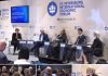 Diana Şoşoacă a apărut alături de fugara Marina Tauber, căutată internaţional, la Forumul economic de la Sankt Petersburg, unde au criticat acţiunile guvernelor de la Bucureşti şi Chişinău