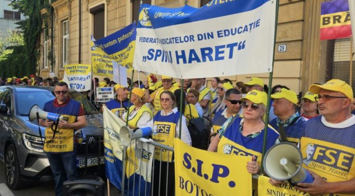 Sindicaliștii din Educație protestează miercuri în Capitală
