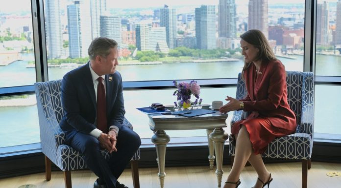 Oana Țoiu s-a întâlnit cu Mike Waltz, reprezentantul permanent al SUA la ONU: Parteneriatul nostru strategic e construit pe încredere