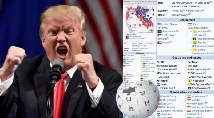 „Victorie iraniană” pentru Wikipedia. Cea mai mare enciclopedie online îl contrazice pe Trump și susține că Iranul a câștigat războiul cu SUA