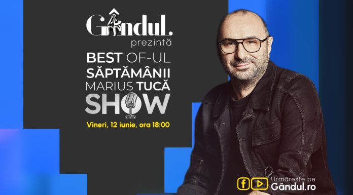 Gândul prezintă Best of Marius Tucă Show – vineri, 12 iunie, de la ora 18.00