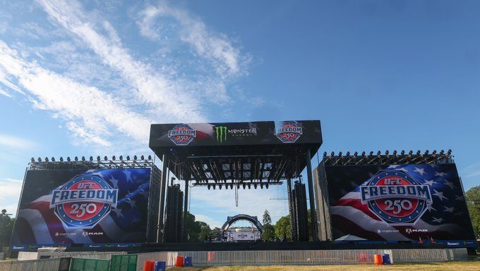 Donald Trump, la balconul Casei Albe, alături de Dana White, pentru gala UFC Freedom 250 – VIDEO