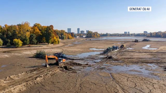 ANIMAȚIE. Cum ar putea arăta Lacul Herăstrău după ce va fi golit. Activiștii avertizează că fauna ar putea avea de suferit