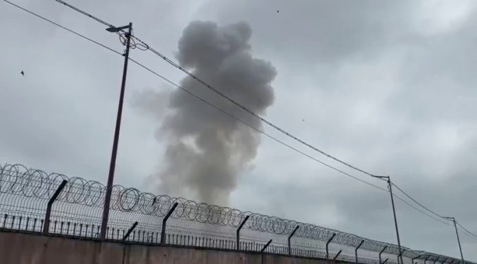 O dronă marină a explodat în Portul Constanța. Primele imagini din zonă
