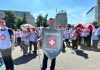 Protest SANITAS în Piața Victoriei: sindicaliști din toată țara contestă noua lege a salarizării unitare. Veniturile pot fi plafonate sau diminuate