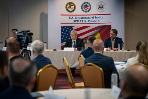 Cătălin Predoiu, în deschiderea unei conferințe româno-americane: Crima organizată, una dintre cele mai mari amenințări la adresa societăților democratice