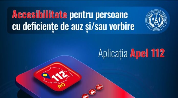 Aplicația 112 pentru persoanele cu deficiențe de auz și vorbire este disponibilă acum în toată țara