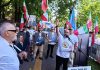 Protest în faţa Ambasadei Iranului din Bucureşti: „Această clădire este simbolul unui regim terorist, criminal”. „E ceva ce lumea trebuie să înţeleagă: poporul iranian nu-şi doreşte ca regimul să se reformeze, ci să dispară” – FOTO
