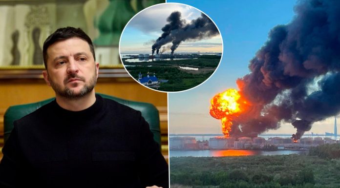 Alertă în orașul natal al lui Putin. Ucraina a atacat cu drone cel mai mare terminal petrolier rusesc, situat în Sankt Petersburg. Ce anunță Zelenski