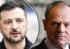 Tensiuni în creștere între Varșovia și Kiev: Donald Tusk reacționează, după ce Zelenski a ocolit Polonia în drumul său spre Marea Britanie
